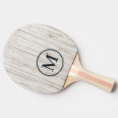 Raquette De Ping Pong Monogramme en Bois Blanchi (Côté)