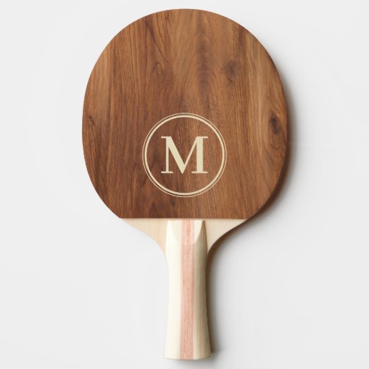 Raquette De Ping Pong Monogramme en Bois d'Érable (Dos)