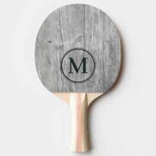 Raquette De Ping Pong Monogramme en bois gris