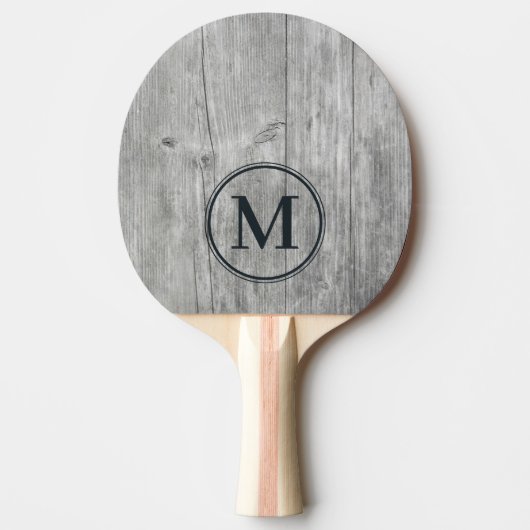 Raquette De Ping Pong Monogramme en bois gris (Devant)