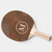 Raquette De Ping Pong Monogramme en grès brun (Côté)