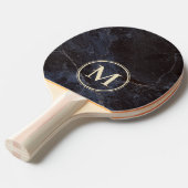 Raquette De Ping Pong Monogramme en Pierre Sombre Modeste (Devant Angle)