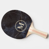 Raquette De Ping Pong Monogramme en Pierre Sombre Modeste (Côté)