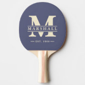 Raquette De Ping Pong Monogramme et nom Overlay Lavender Breeze (Devant)