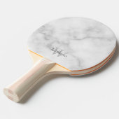 Raquette De Ping Pong Monogramme et nom personnalisés (Devant Angle)