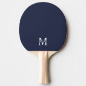 Raquette De Ping Pong Monogramme et nom personnalisés (Devant)