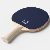Raquette De Ping Pong Monogramme et nom personnalisés (Devant Angle)