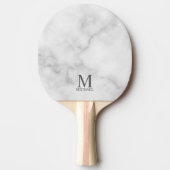 Raquette De Ping Pong Monogramme et nom personnalisés classiques (Devant)