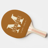 Raquette De Ping Pong Monogramme et nom superposition Polo Sable brûlé (Côté)