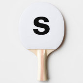 Raquette De Ping Pong Monogramme initial blanc (Devant)