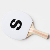 Raquette De Ping Pong Monogramme initial blanc (Côté)
