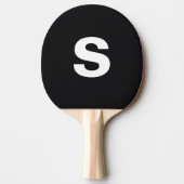 Raquette De Ping Pong Monogramme initial noir (Devant)