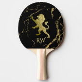 Raquette De Ping Pong Monogramme Lion Royal Doré (Dos)