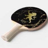 Raquette De Ping Pong Monogramme Lion Royal Doré (Devant Angle)