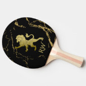 Raquette De Ping Pong Monogramme Lion Royal Doré (Côté)