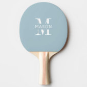 Raquette De Ping Pong Monogramme minimaliste personnalisé (Devant)