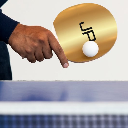 Raquette De Ping Pong Monogramme Modèle Glamour or (Insitu)