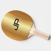 Raquette De Ping Pong Monogramme Modèle Glamour or (Côté)