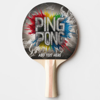 Raquette De Ping Pong monogramme moderne coloré élégant cool