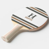 Raquette De Ping Pong Monogramme moderne trié (Devant Angle)