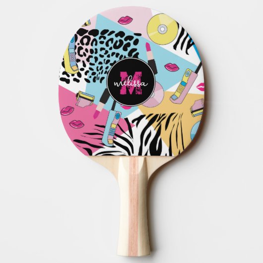 Raquette De Ping Pong Monogramme Motif des années 1990 (Dos)