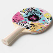 Raquette De Ping Pong Monogramme Motif des années 1990 (Devant Angle)