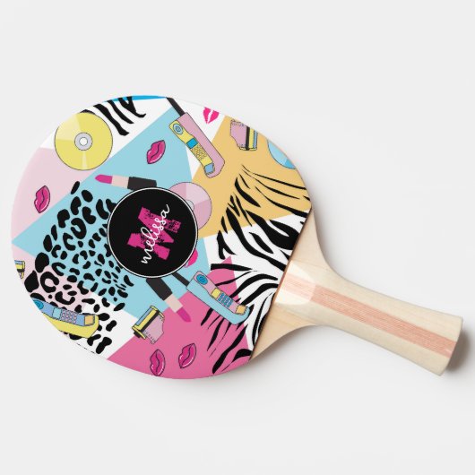 Raquette De Ping Pong Monogramme Motif des années 1990 (Côté)