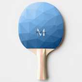 Raquette De Ping Pong Monogramme motif noir classique en maille géométri (Devant)