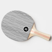 Raquette De Ping Pong Monogramme noir et blanc (Côté)