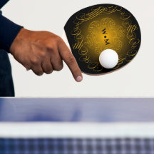 Monogramme Noir et Or avec éléments décoratifs