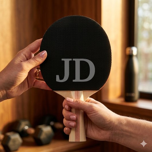 Raquette De Ping Pong Monogramme noir moderne
