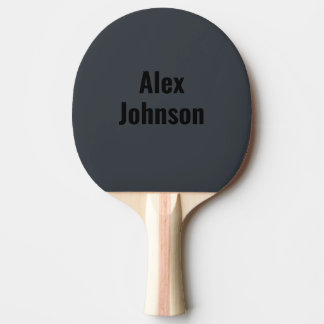 Raquette De Ping Pong Monogramme noir Onyx élégant et sophistiqué