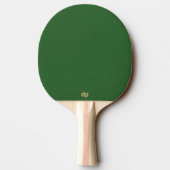 Raquette De Ping Pong Monogramme Or en cuir vert (Dos)