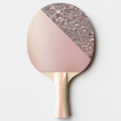 Raquette De Ping Pong Monogramme Or Rose Élégant (Dos)