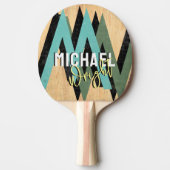 Raquette De Ping Pong Monogramme Personnalisé (Devant)