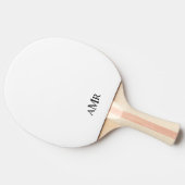 Raquette De Ping Pong Monogramme personnalisé classique (Côté)