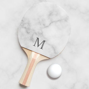 Raquette De Ping Pong Monogramme personnalisé et nom Ping Pong Paddle