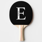 Raquette De Ping Pong Monogramme personnalisé et nom Ping Pong Paddle (Devant)