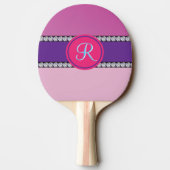 Raquette De Ping Pong Monogramme rose magenta (Dos)