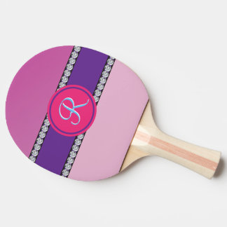 Raquette De Ping Pong Monogramme rose magenta