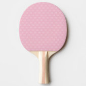 Raquette De Ping Pong Monogramme rose motif blanc girly élégant (Devant)