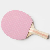 Raquette De Ping Pong Monogramme rose motif blanc girly élégant (Côté)