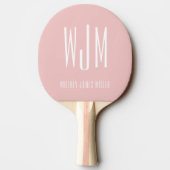 Raquette De Ping Pong Monogramme rose pâle (Dos)