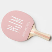 Raquette De Ping Pong Monogramme rose pâle (Côté)