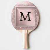 Raquette De Ping Pong Monogramme rose Parties scintillant or (Devant)