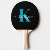 Raquette De Ping Pong Monogramme sarcelle noir (Dos)
