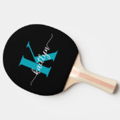 Raquette De Ping Pong Monogramme sarcelle noir (Côté)