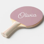 Raquette De Ping Pong Monogramme script, mauve (Devant Angle)