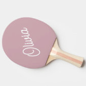 Raquette De Ping Pong Monogramme script, mauve (Côté)