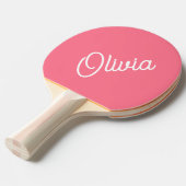 Raquette De Ping Pong Monogramme script, rose vif (Devant Angle)